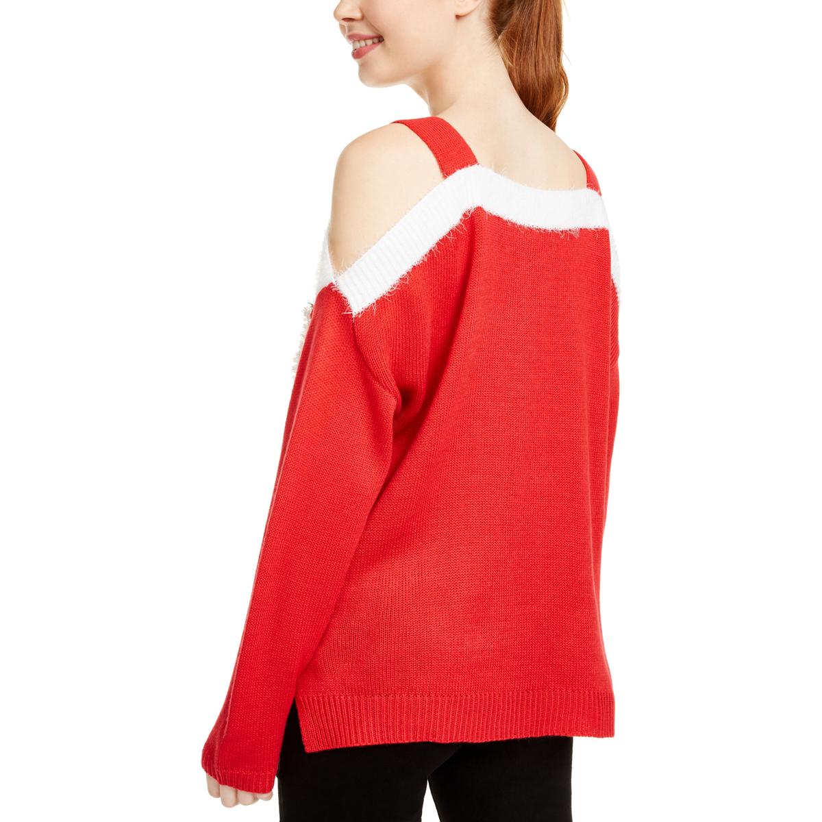 Womens Cold Shoulder Ugly Christmas Sweater