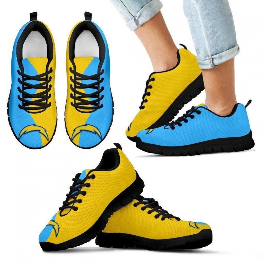 Two Colors Trending Lovely Los Angeles Chargers Sneakers #147