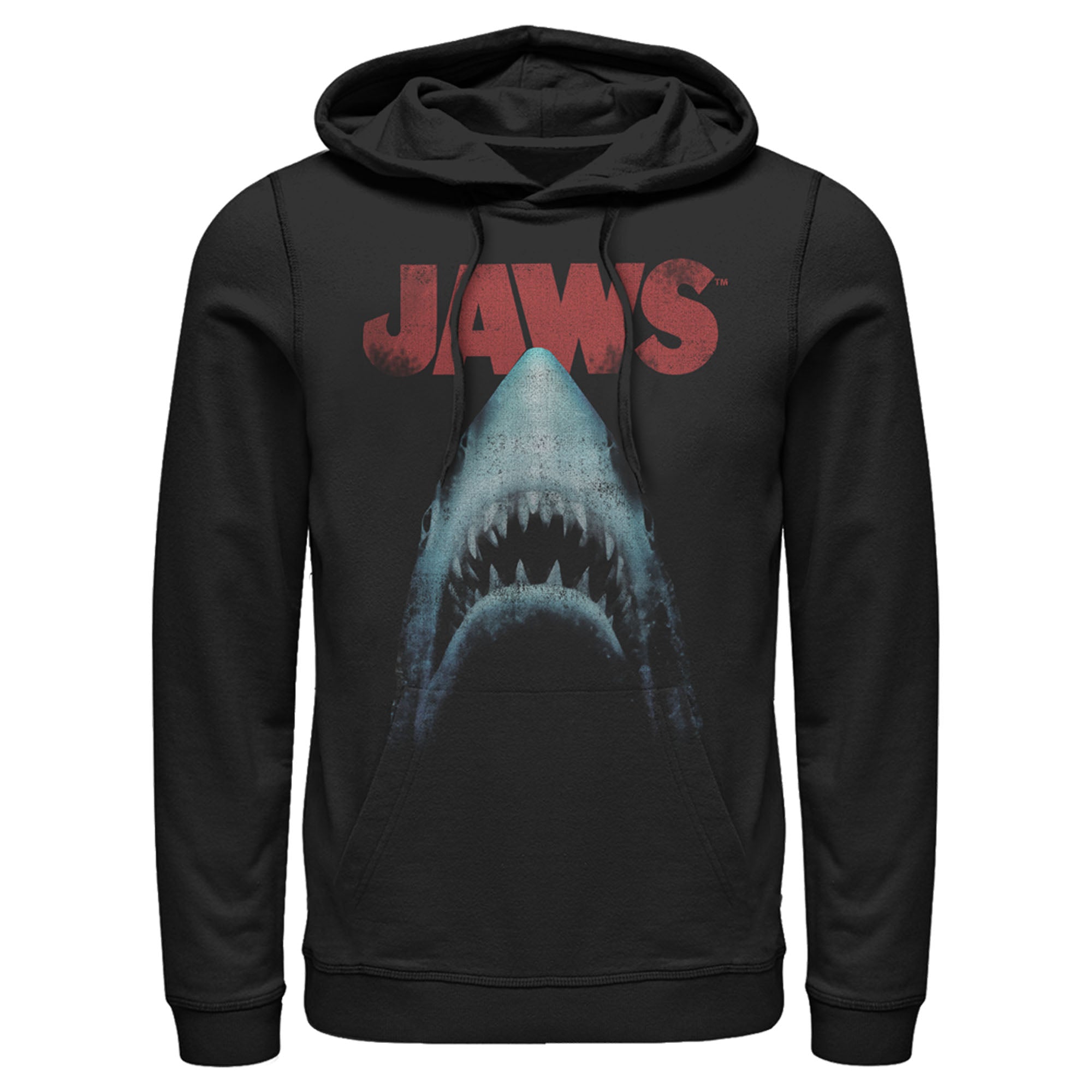 Men’S Jaws Classic Poster Pull Over Hoodie