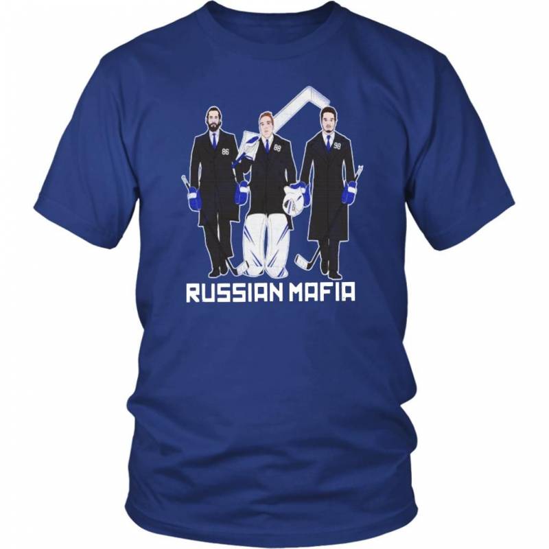 Russian Mafia Nikita Kucherov Andrei Vasilevskiy Mikhail Sergachev Tampa Bay Lightning Men And Women T Shirt S-5Xl