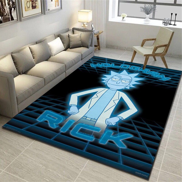 Rick And Morty Hologram Rick Rug, Living Room Carpet