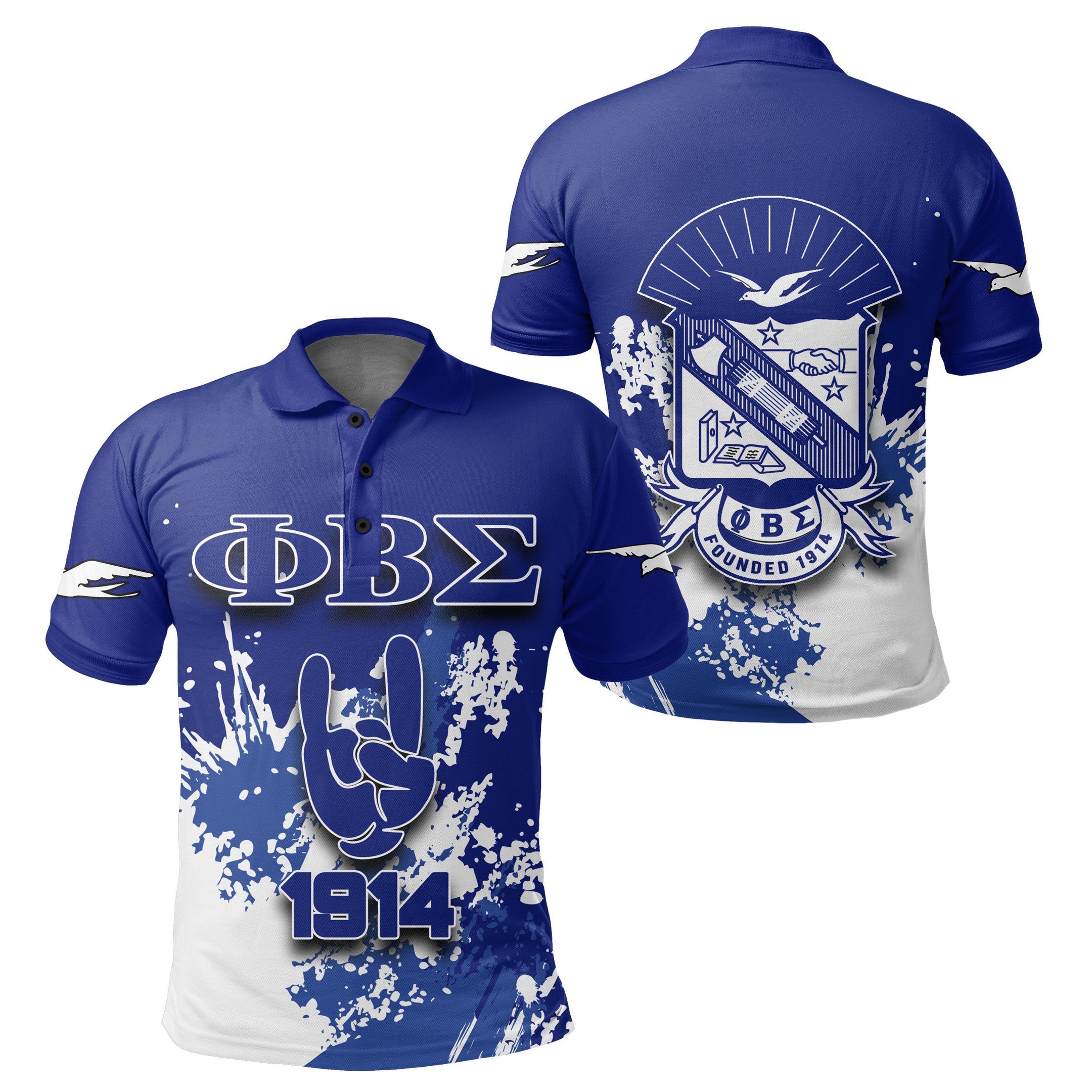 Fraternity Polo – Phi Beta Sigma Polo Shirt Spaint Style