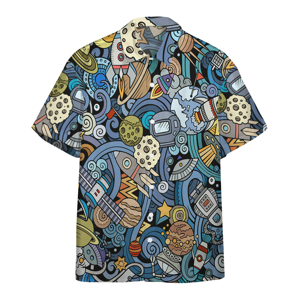 Gearhumans Space Hawaiian Shirt Ha110138