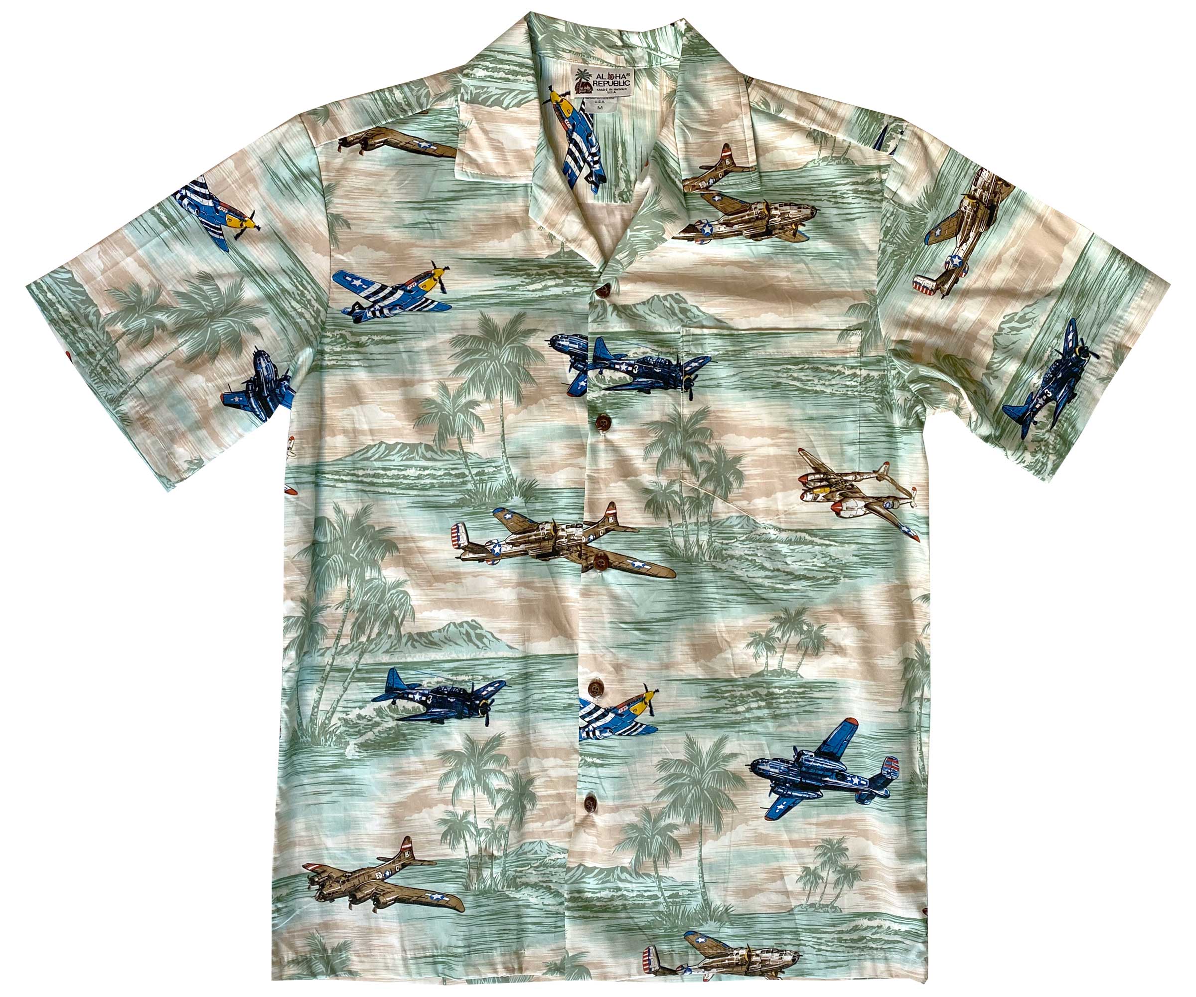 Vintage Air Power Sage Hawaii Summer Shirt Ha20620