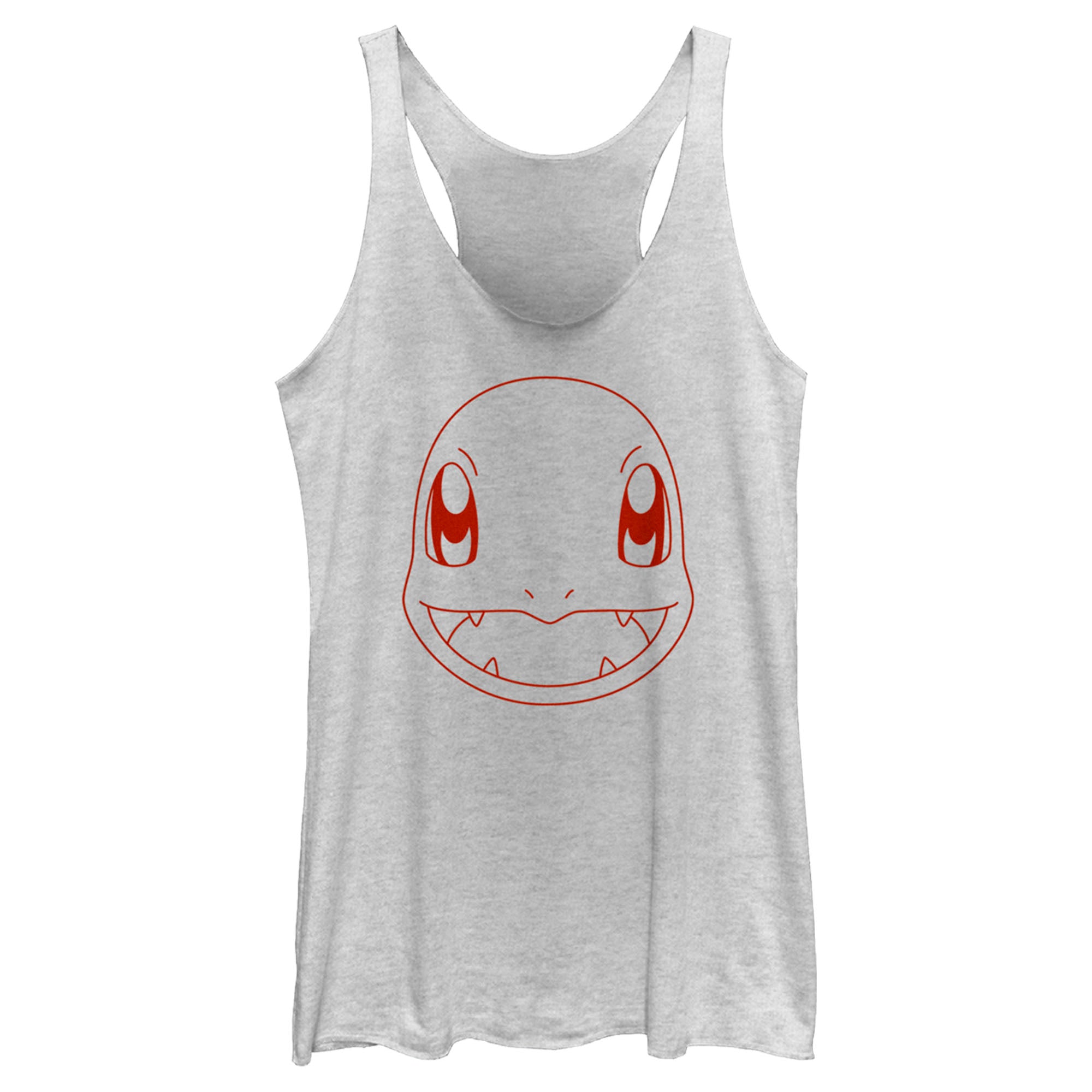 Women’S Pokemon Charmander Line Art Face Racerback Tank Top