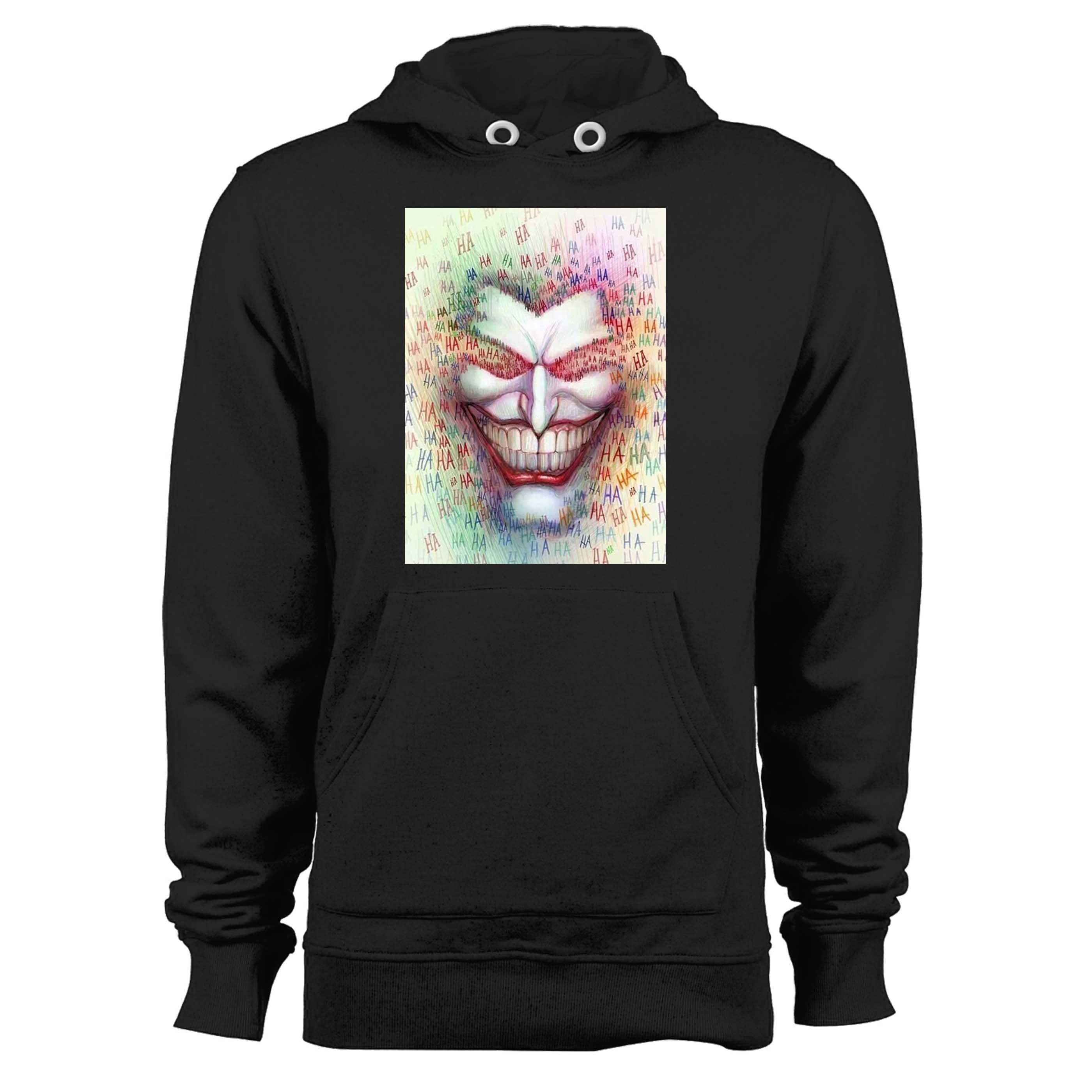 The Joker Batman Haahaa White Unisex Hoodie