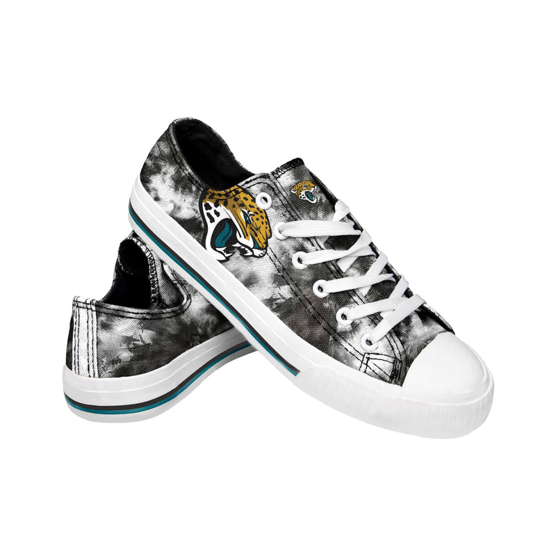 Jacksonville Jaguars NFL Womens Low Top Tie-Dye Canvas Shoe