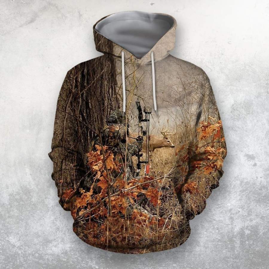 3D All Over Print Bowhunting Hoodie and Shirts