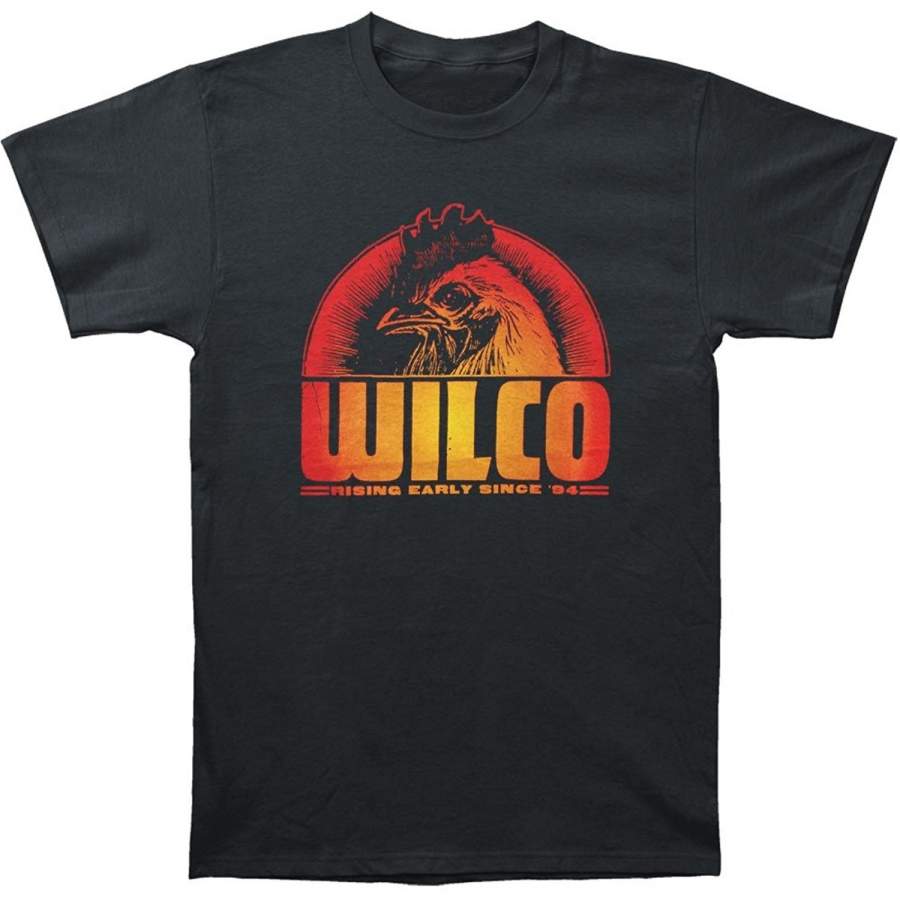 Wilco Black Rooster Vintage Fashion Summer Men’s T-shirt Black