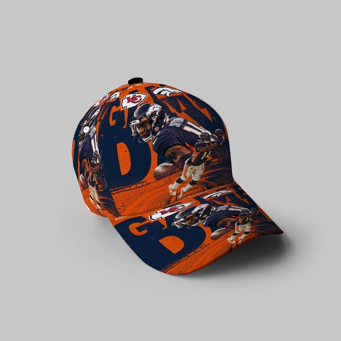 Denver Broncos Courtland Sutton 3D Printing Baseball Cap Classic Hat