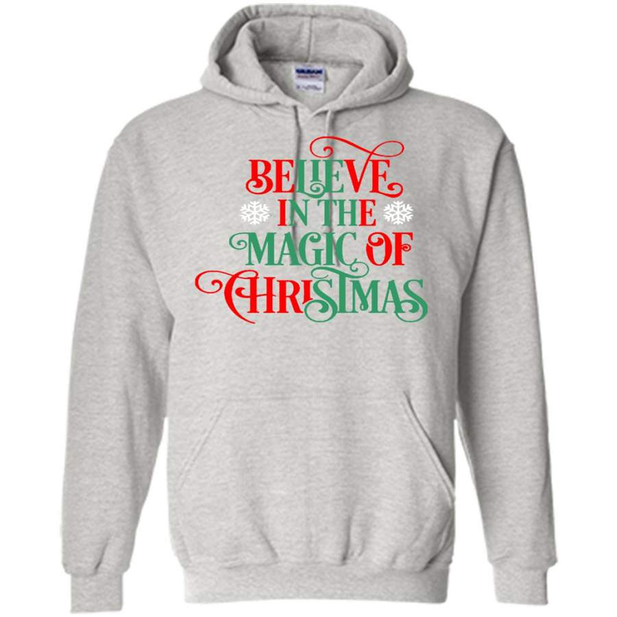 Christmas, Xmas, Believe in The Magic of Christmas Color – Gildan Heavy Blend Hoodie