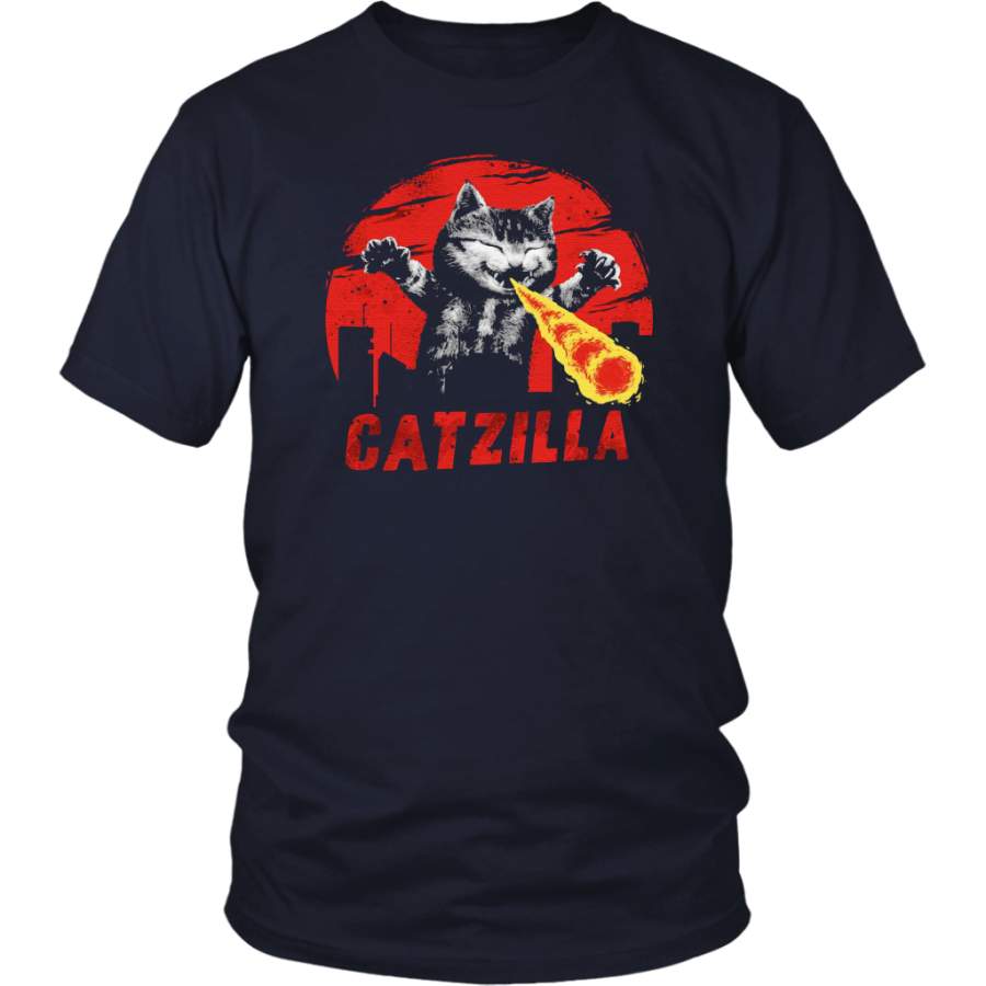 Catzilla Funny Cute Cat Kitten T-Shirt