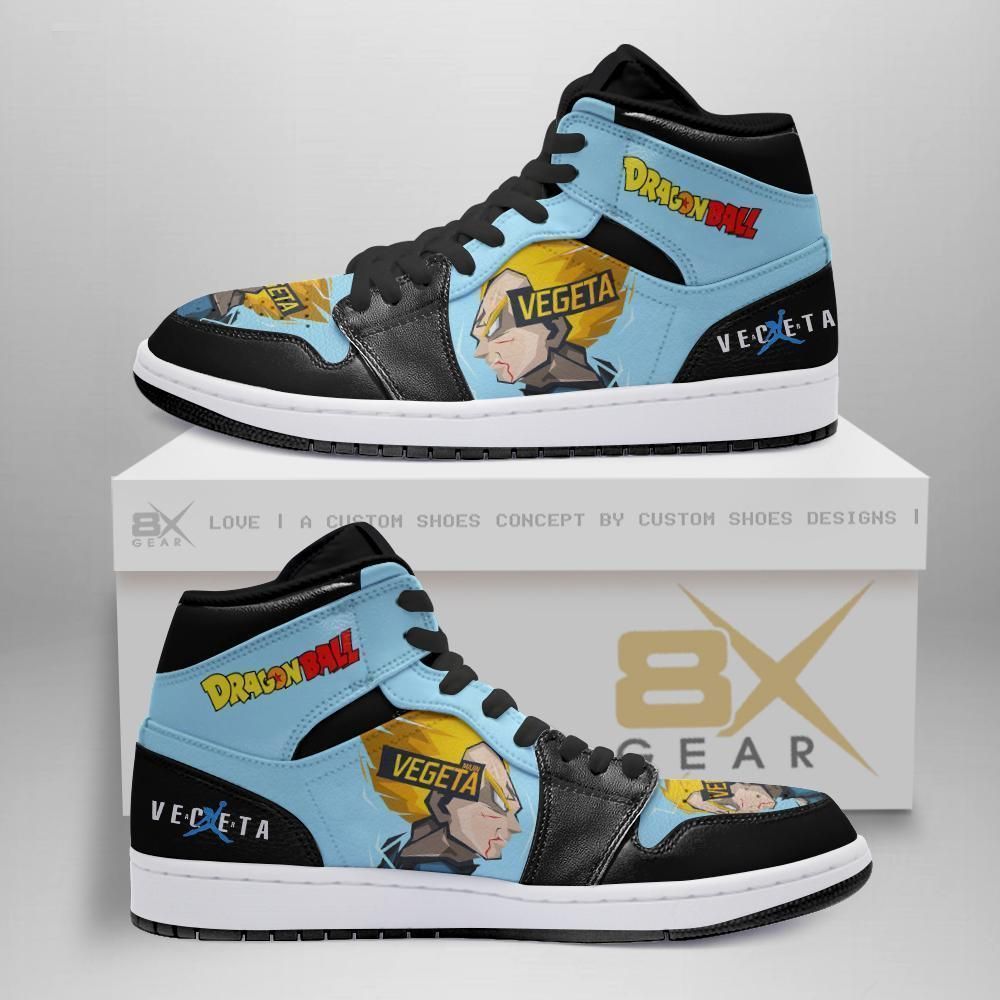 Dragon Ball Jordan Sneakers Vegeta Super Saiyan Attack Anime Sneakers Air Jordan Shoes Sport Sneaker