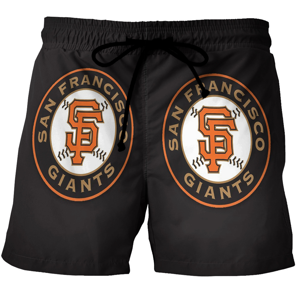 San Francisco Giants Art 18 3D All Over Print Summer Beach Hawaiian Short