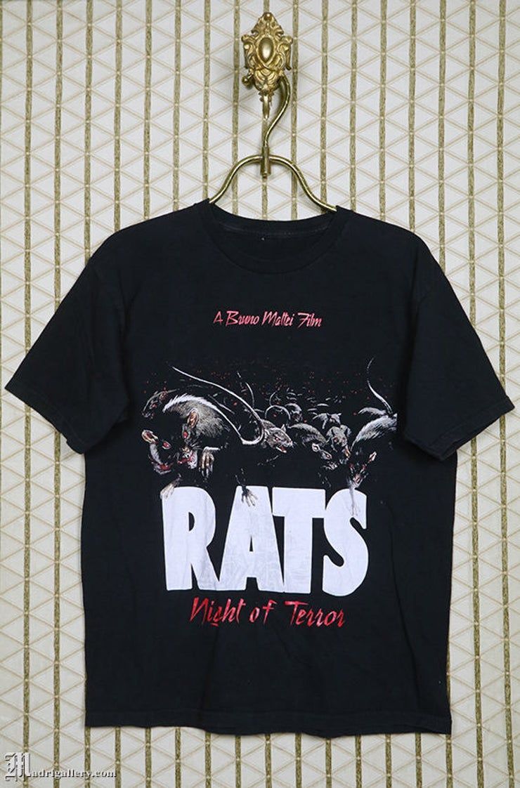 Rats Night Of Terror Chemise De Film D Horreur Culte Des Ann Es 1980 Bruno Mattei Vintage Shirt