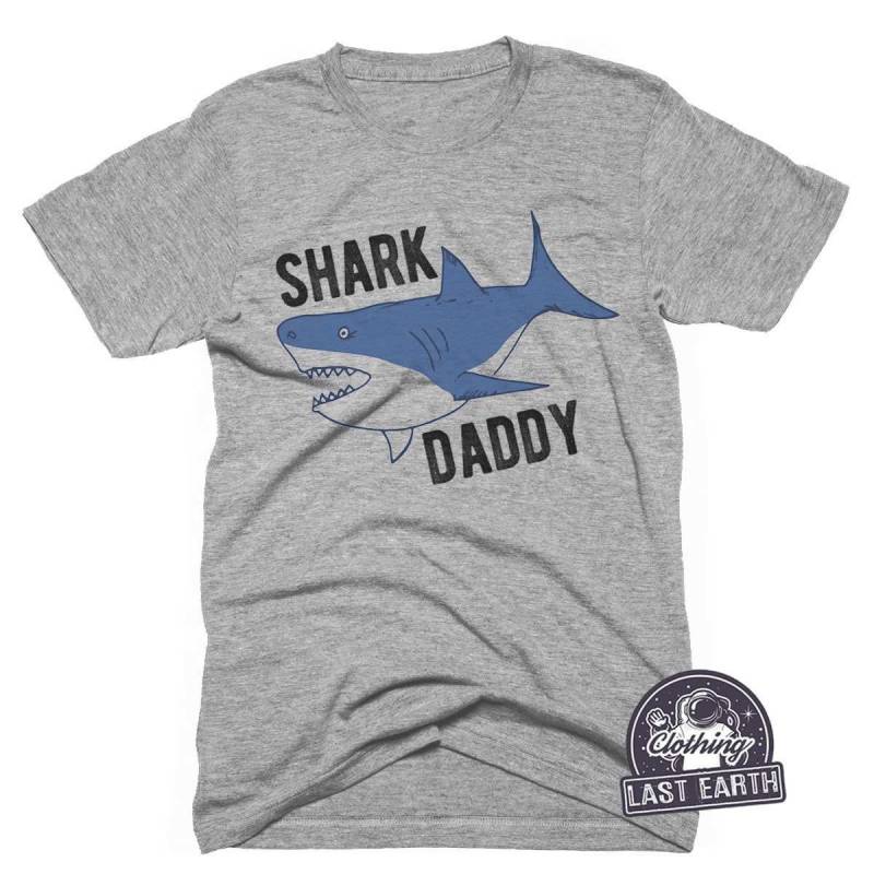 Crushtee Shark Daddy T Shirt, Funny Dad Gift, Hoodie, Sweatshirt, Tank Top, Baseball Raglan, Fathers Day Gifts For Dads Long Sleeve Hoodie