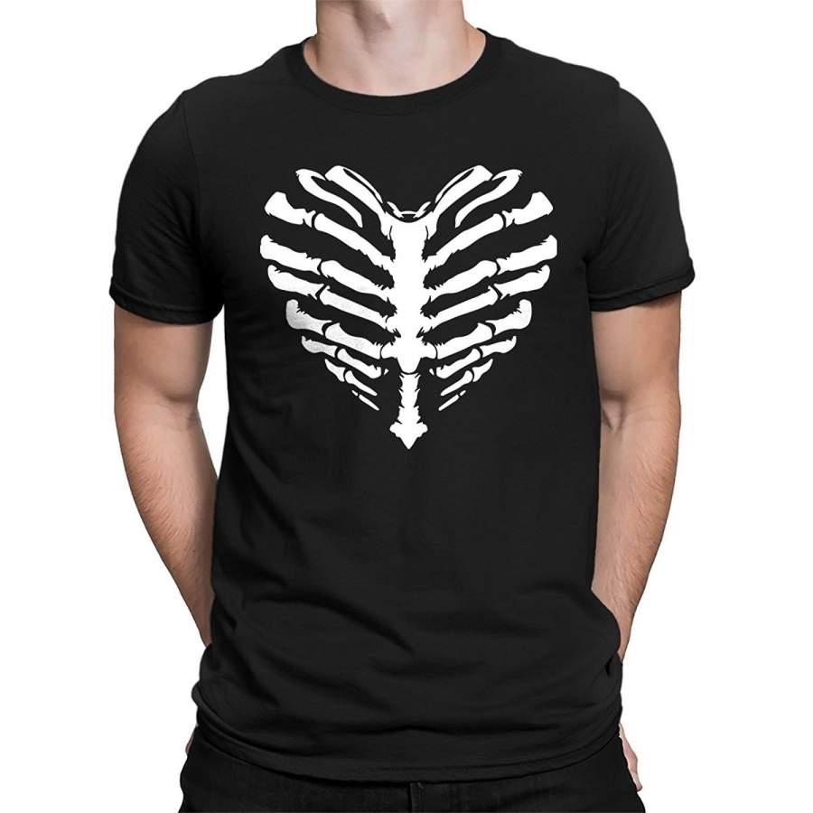 Ribcage Heart Halloween Men’S T-Shirt Men Fashion Cotton T-Shirt