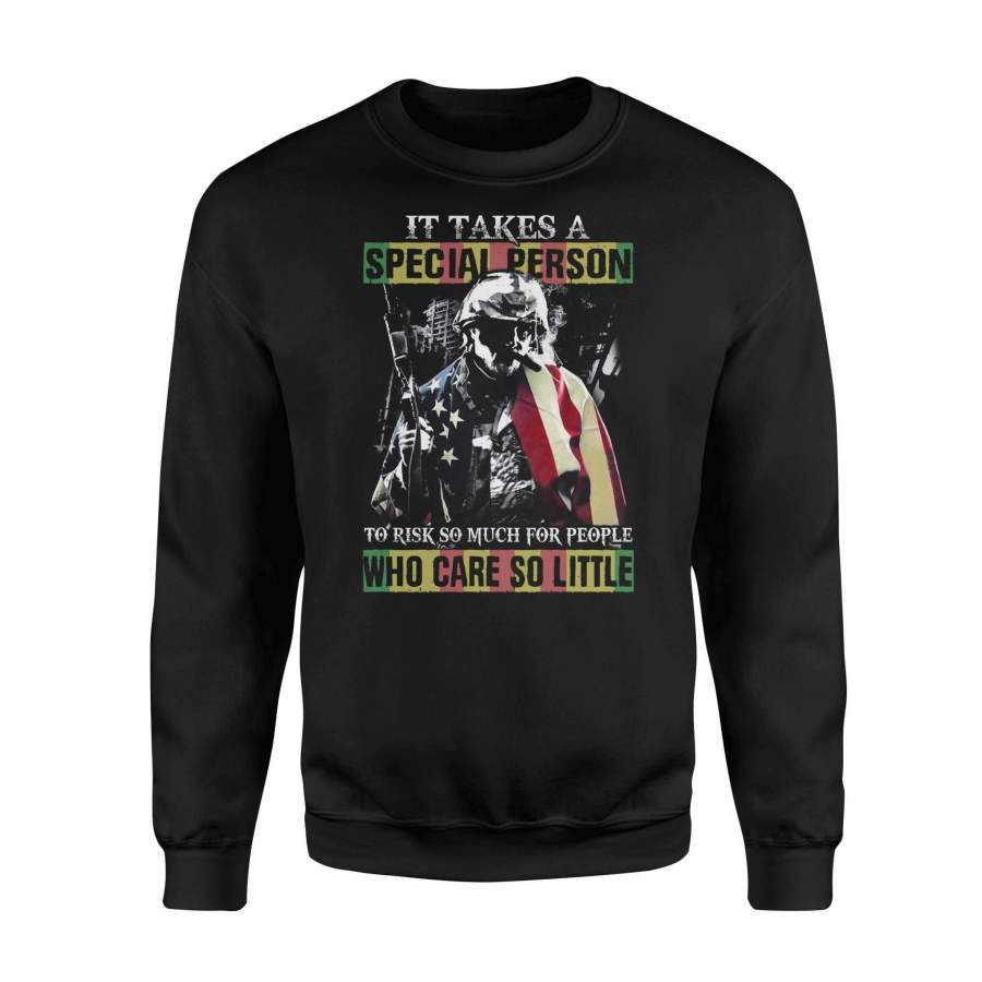 Veterans – Special Person – Premium Fleece Sweatshirt