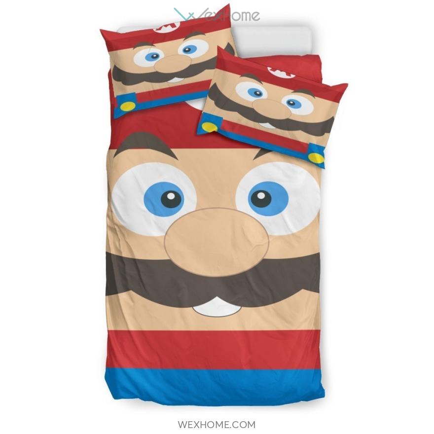 Mario Bedding Set – Duvet Cover And Pillowcase Set – Unique Design Amazing Gift