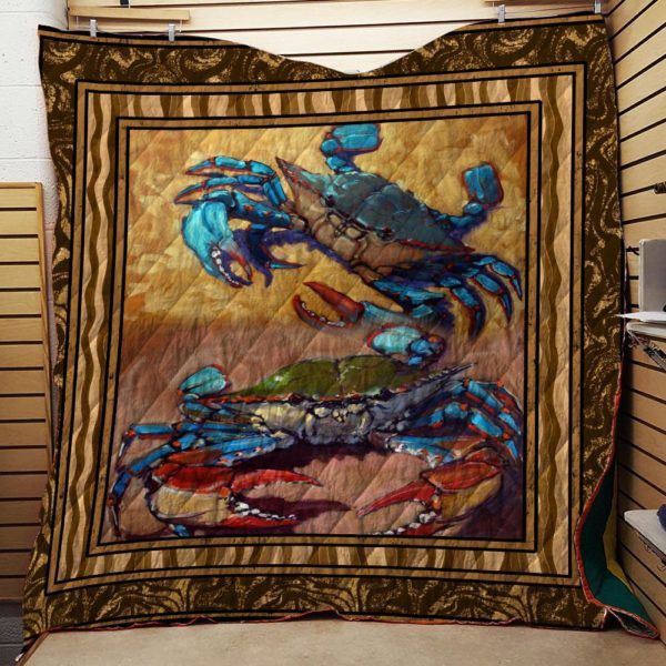 Crab #Bfeb-01 3D Quilt Blanket HGM26