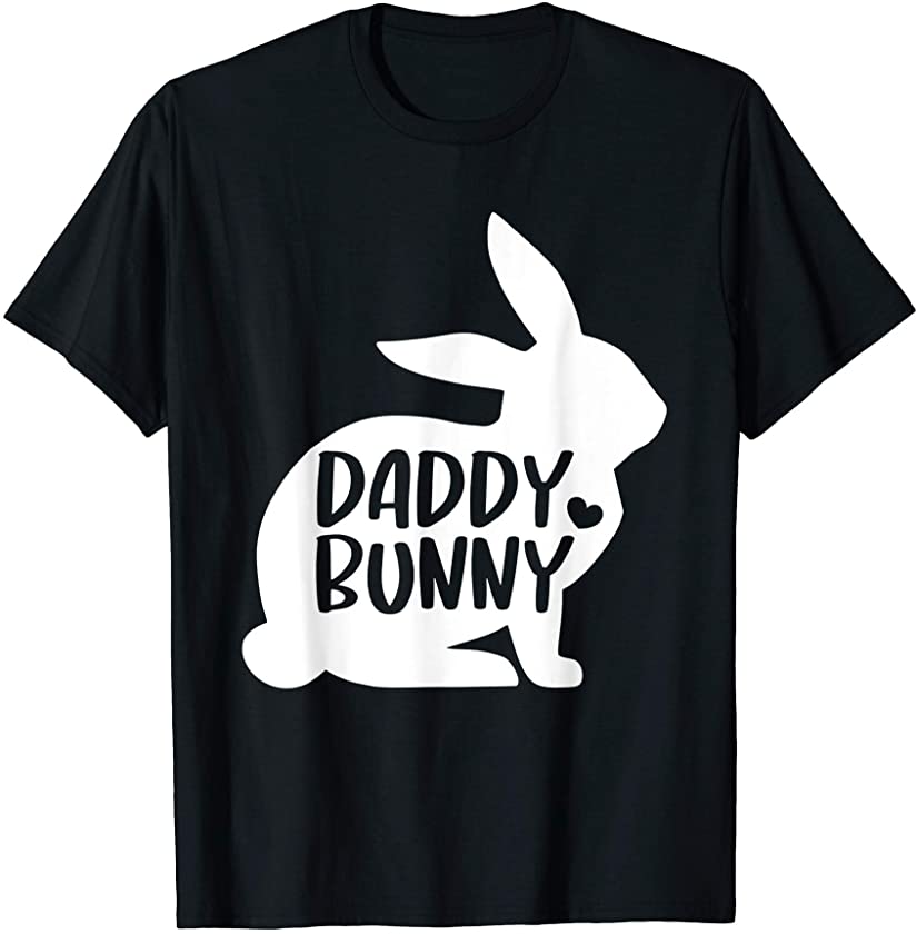 Mens Daddy Bunny T-Shirt Cute Matching Family Easter T-Shirt