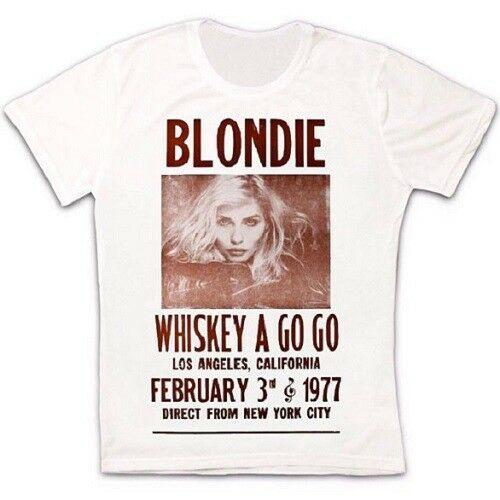 Whiskey A Go Go Blondie Poster 70s Retro Vintage Hipster Unisex T Shirt