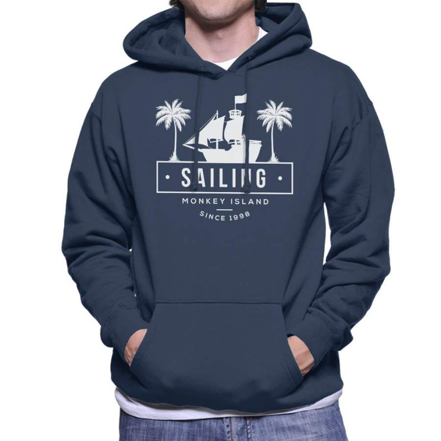 Sailing Monkey Island Men’s Hooded Sweatshirt