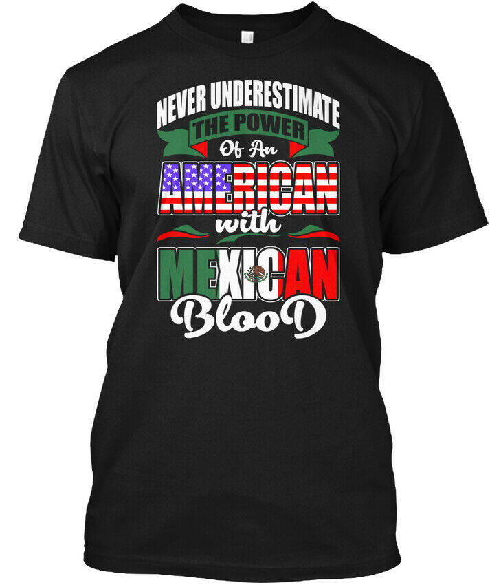 American With Mexican Blood Gift Hanes Tagless  Standard/Premium T-Shirt