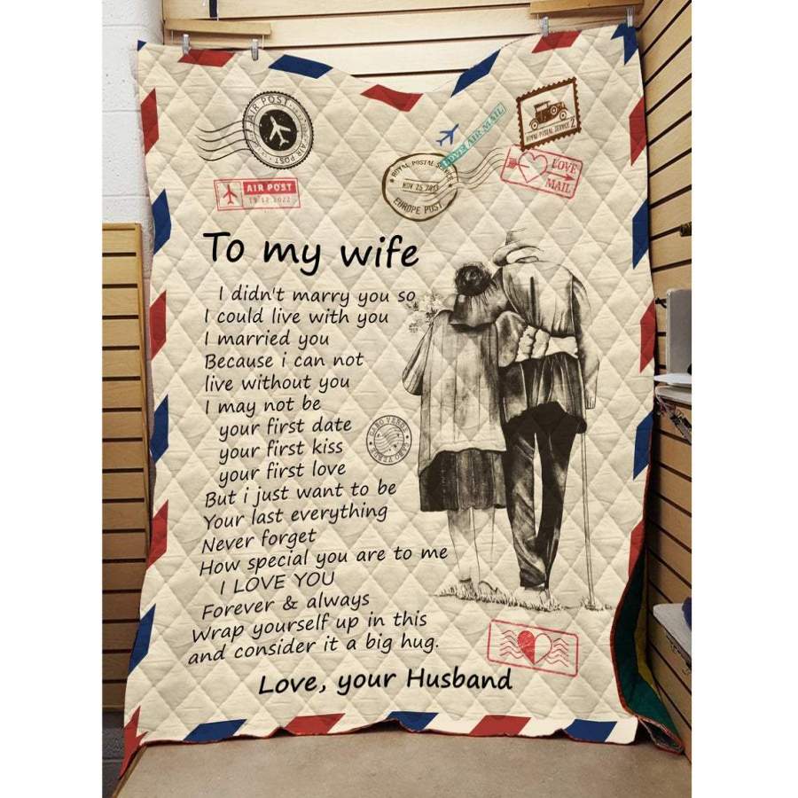 To My Wife Blanket From Husband, Love Your Husband Blanket