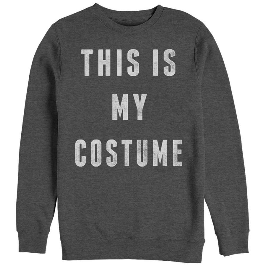 CHIN UP Women’s Halloween My Costume  Sweatshirt Charcoal Heather S