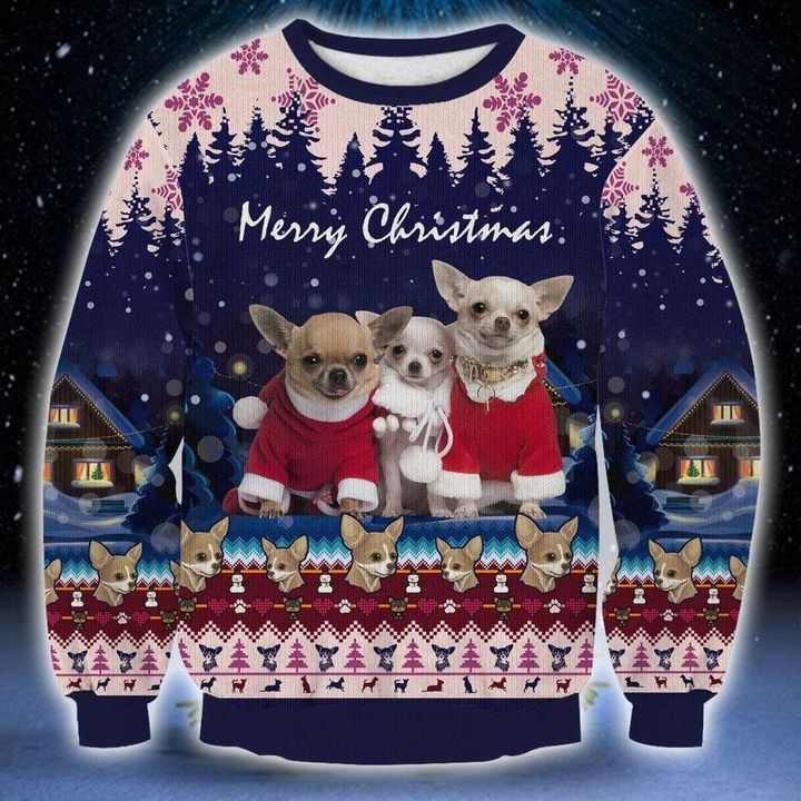 Chihuahua Ugly Christmas Sweater | For Men & Women | Adult | Us6341