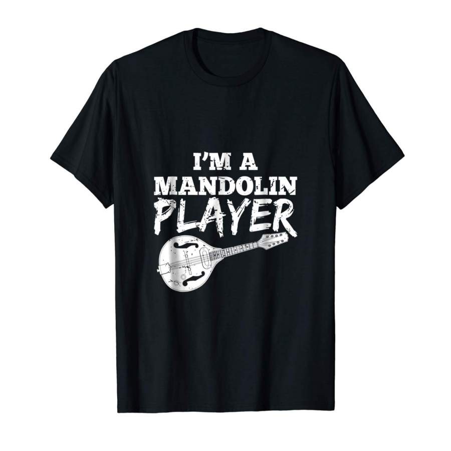 I Am A Mandolin Player Vintage T Shirt Musician B-Day Gift Men Graphic T-Shirt