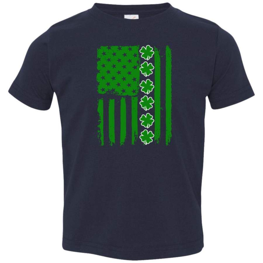 Irish American Flag Shamrock St Patricks Day Shirt