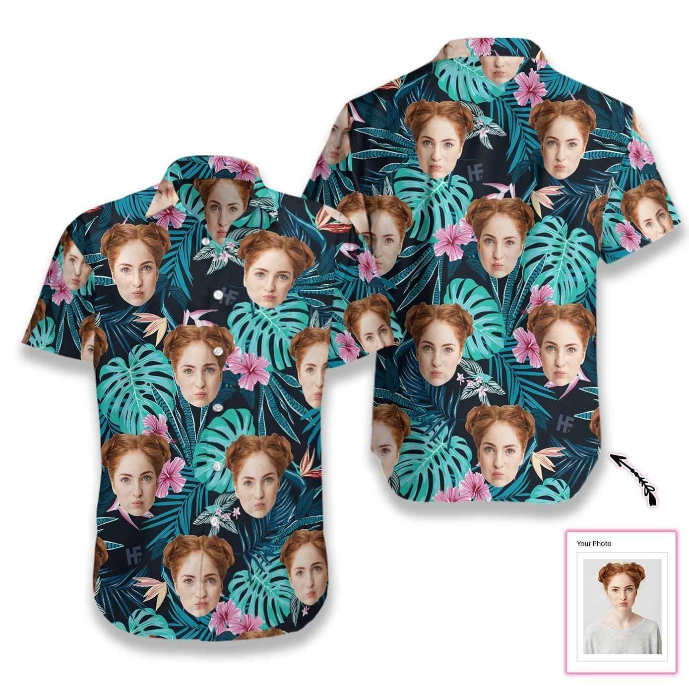 Beach Shirt Get Now Personalized Funny Hawaiian Aloha Shirts Custom Face