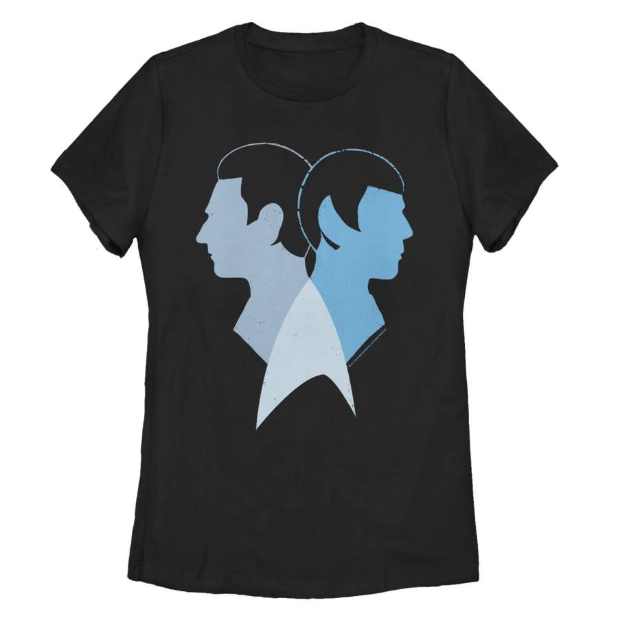 Star Trek Women’s Logical Buddies Spock & Data  T Shirt