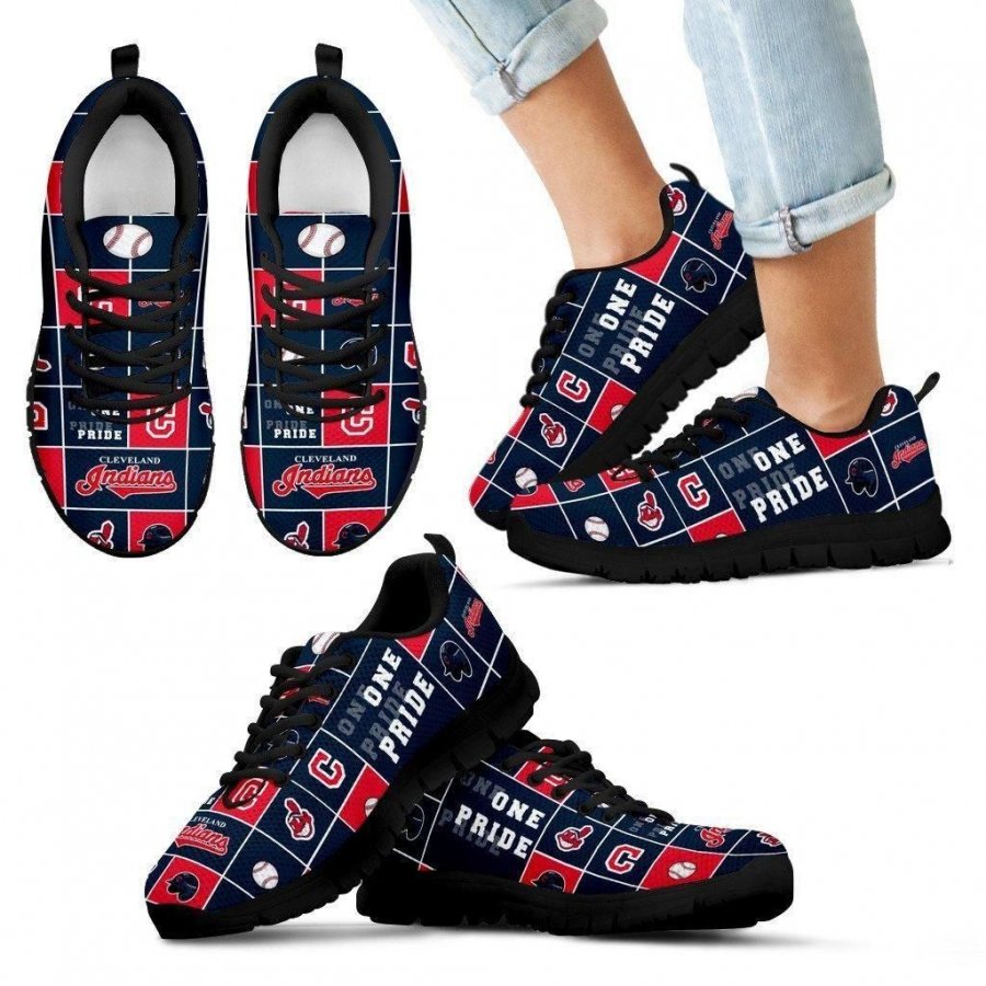 Colorful Pride Flag Cleveland Indians Sneakers #185