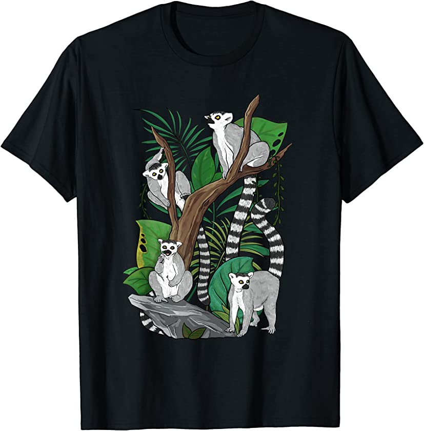 Tropical Lemur – Zookeeper Animal Researcher Lemur Lover T-Shirt