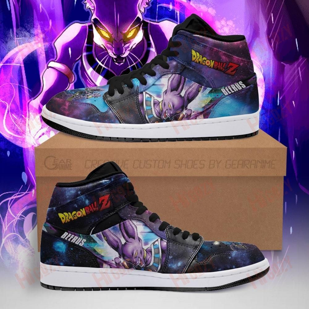 Beerus Sneakers Galaxy Custom Dragon Ball Z Anime Shoes