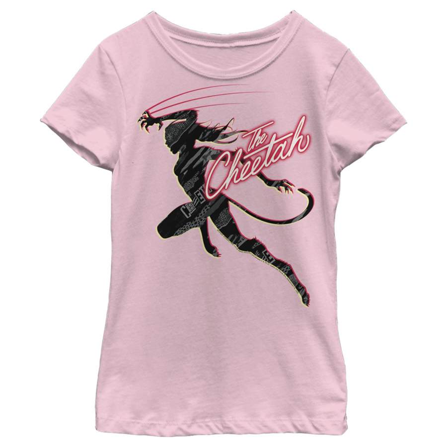 Wonder Woman 1984 Girl’s Cheetah Silhouette  T-Shirt