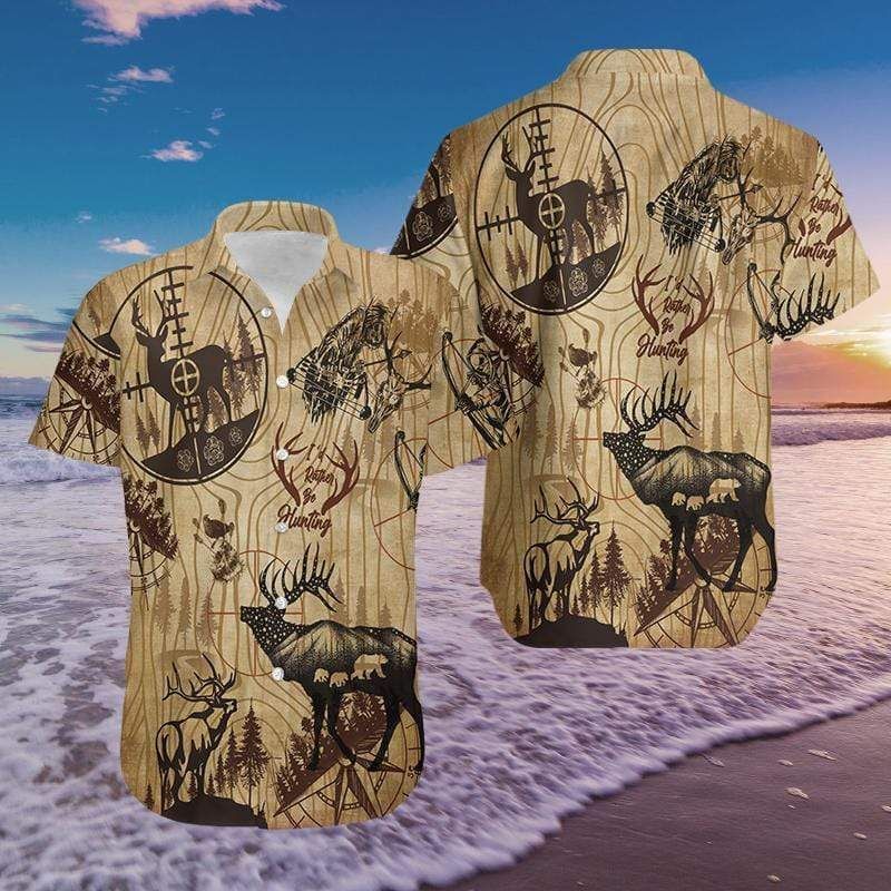 Check Out This Awesome Hawaii Aloha Shirts Id Rather Be Hunting Ha75795