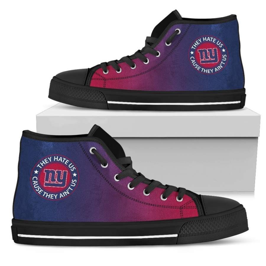 Cool They Hate Us Cause They Ain’t Us New York Giants High Top Shoes