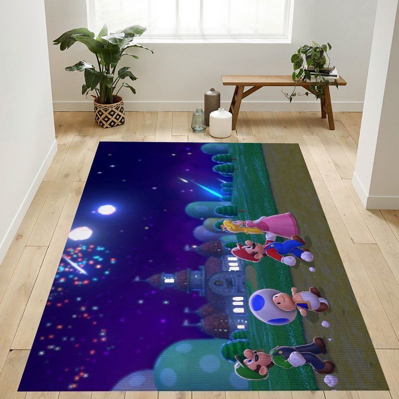 Super Mario 15 Area Rug Living Room And Bed Room Rug Gift Us Decor