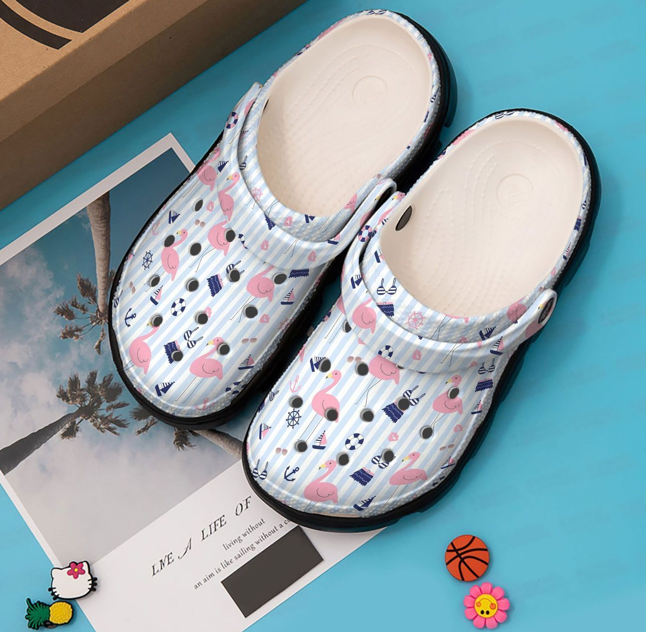 Flamingo Personalized Clog, Custom Name, Text, Color, Number Fashion Style For Women, Men, Kid, Print 3D Flamingo Pattern V1