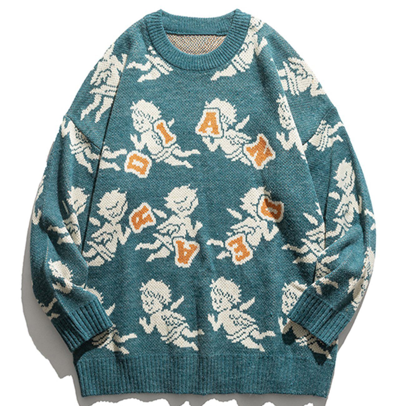 Talishko™ – Angel Baby Pattern Knit Sweater