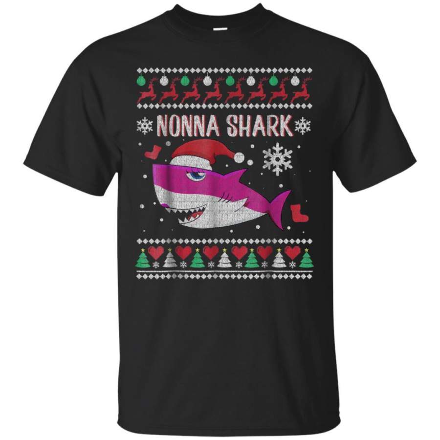 AGR Nonna Shark Ugly Christmas Shirt Jaq T-shirt