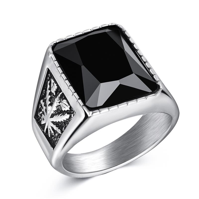 Jiayiqi Men'S Ring Punk Rock 316L Stainless Steel Signet Ring For Men Hip Hop Party Jewelry Male Wedding Gift Jewelry Rings Alx Donuink Store