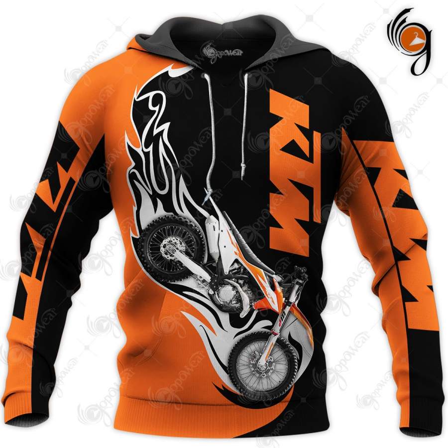 KTM Motor 3D All Over Printed Shirts for Men and Women