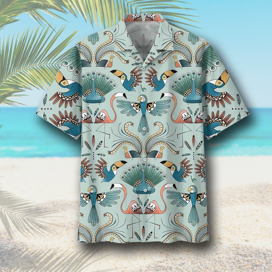 Flamingo Hawaiian Shirt Ha43256