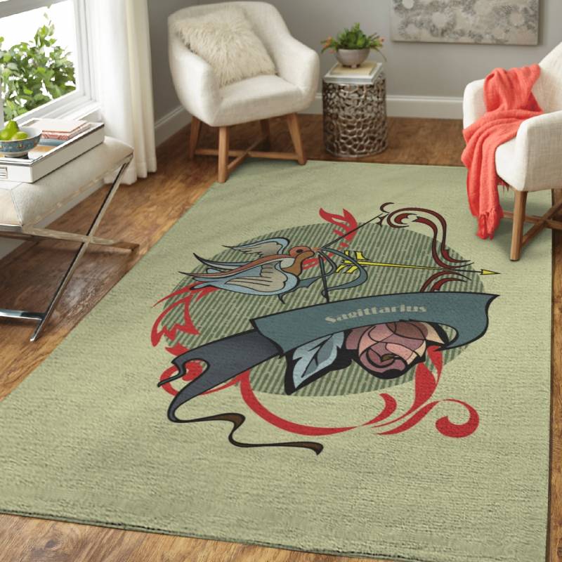 Sagittarius zodiac tattoo – Animals Area Rug Carpet