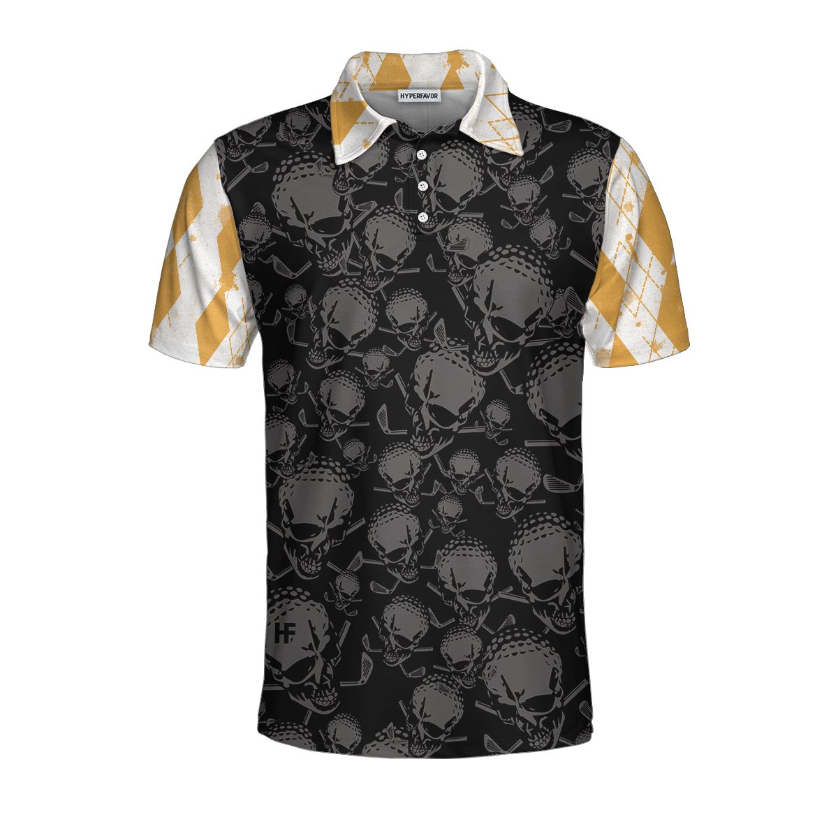 Golf & Beer That Is Why I Am Here Skull V4 Polo Shirt, Cool Drinking ...